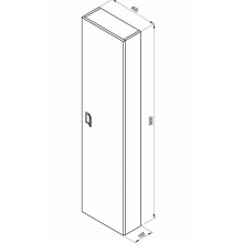 Шкаф пенал Ravak Comfort 40 X000001382 подвесной Белый глянец