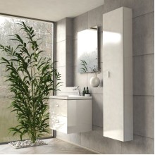 Шкаф пенал Ravak Comfort 40 X000001382 подвесной Белый глянец