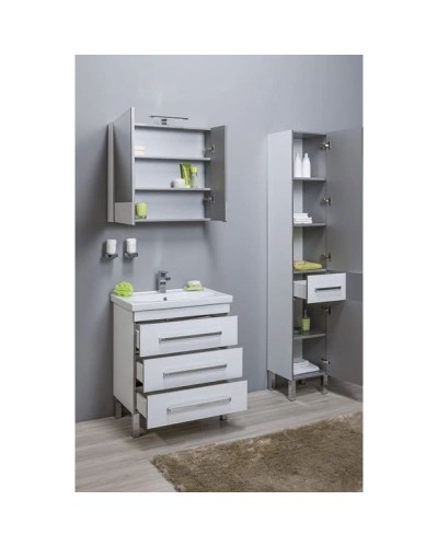 Пенал напольный белый Aquanet Сиена 00189244