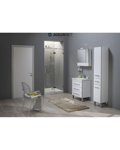 Пенал напольный белый Aquanet Сиена 00189244