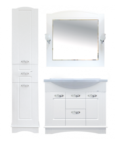 Эльбрус - 40 Пенал белая эмаль 1 ящ. лев. / Б/К