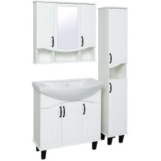 Шкаф пенал Runo Марсель 30 R 00-00001000 Белый