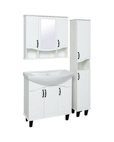 Шкаф пенал Runo Марсель 30 R 00-00001000 Белый