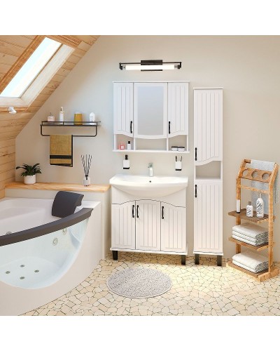 Шкаф пенал Runo Марсель 30 R 00-00001000 Белый