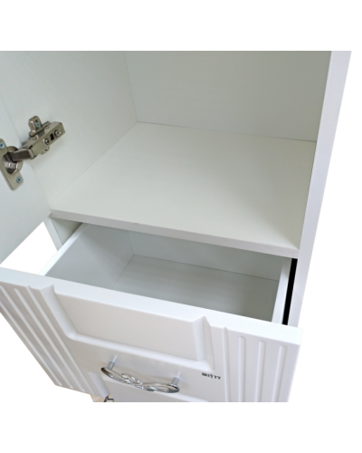 Эльбрус - 40 Пенал белая эмаль 1 ящ. лев. / Б/К