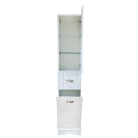 Эльбрус - 40 Пенал белая эмаль 1 ящ. прав. / Б/К