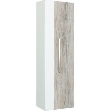 Шкаф пенал Runo Вудлайн 35 00-00001012 подвесной Дуб скандинавский Белый