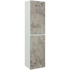 Шкаф пенал Runo Манхэттен 35 00-00001020 подвесной Серый бетон Белый