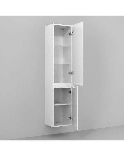 Шкаф пенал Jorno Wood 33 Wood.04.150/P/W подвесной Белый