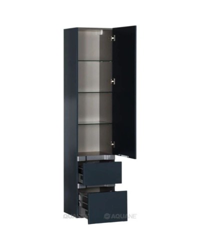 Пенал подвесной сине-серый Aquanet Виго 00183360