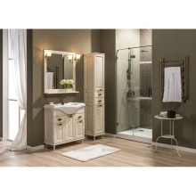 Пенал напольный жасмин/золото Aquanet Тесса 00185810