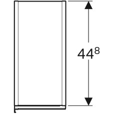 Шкаф-пенал Geberit Acanto 500.638.JK.2 Темно-серый