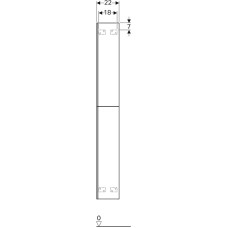 Шкаф-пенал Geberit Acanto 500.638.JK.2 Темно-серый
