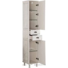 Пенал напольный жасмин/серебро Aquanet Тесса 00185811