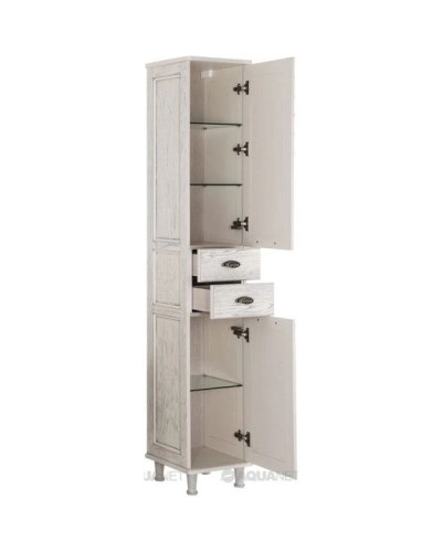 Пенал напольный жасмин/серебро Aquanet Тесса 00185811