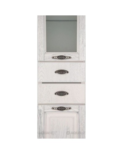 Пенал напольный жасмин/серебро Aquanet Тесса 00185814