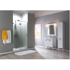 Пенал белый серебряная патина Aquanet Паола 00181770