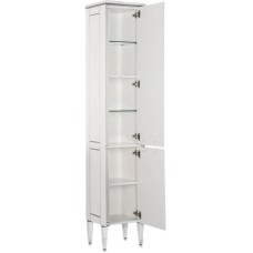 Пенал белый серебряная патина Aquanet Паола 00181770