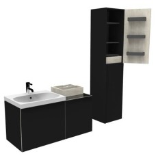 Шкаф-пенал Geberit Acanto 500.619.JK.2 Темно-серый