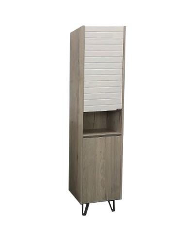 Шкаф пенал Comforty Клеон 40 00-00003947 Белый Дуб дымчатый