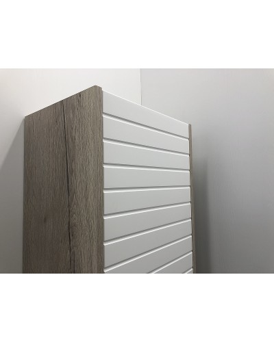 Шкаф пенал Comforty Клеон 40 00-00003947 Белый Дуб дымчатый