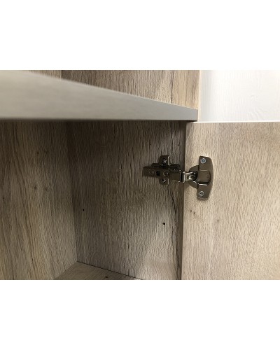 Шкаф пенал Comforty Клеон 40 00-00003947 Белый Дуб дымчатый