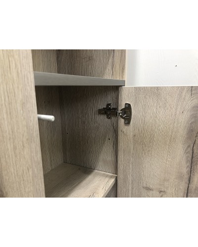 Шкаф пенал Comforty Клеон 40 00-00003947 Белый Дуб дымчатый