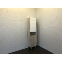 Шкаф пенал Comforty Клеон 40 00-00003947 Белый Дуб дымчатый