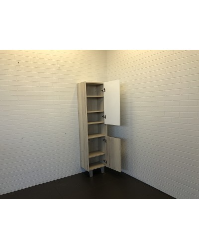 Шкаф пенал Comforty Клеон 40 00-00003947 Белый Дуб дымчатый