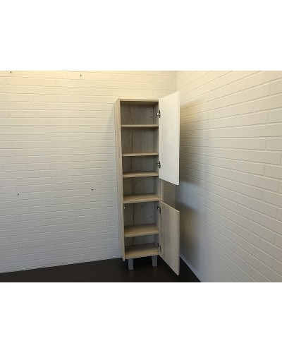 Шкаф пенал Comforty Клеон 40 00-00003947 Белый Дуб дымчатый