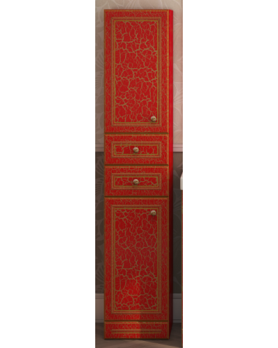 Fresko Пенал -35 лев. с 2ящ. Краколет красный патина