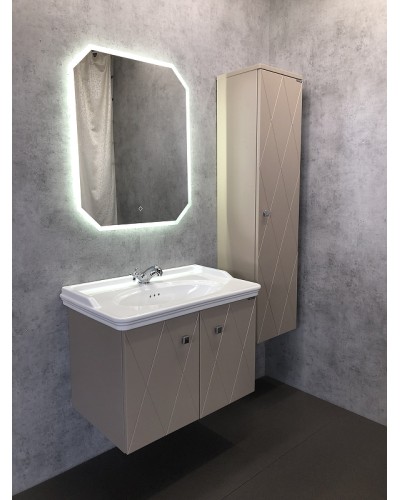 Шкаф пенал Comforty Кремона 40 00-00001219 подвесной Латте