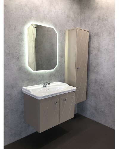 Шкаф пенал Comforty Кремона 40 00-00001219 подвесной Латте