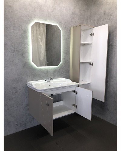 Шкаф пенал Comforty Кремона 40 00-00001219 подвесной Латте