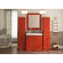 Fresko Пенал -35 лев. с 2ящ. Краколет красный патина