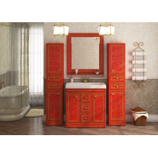 Fresko Пенал -35 лев. с 2ящ. Краколет красный патина