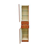 Fresko Пенал -35 лев. с 2ящ. Краколет красный патина