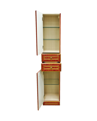 Fresko Пенал -35 лев. с 2ящ. Краколет красный патина