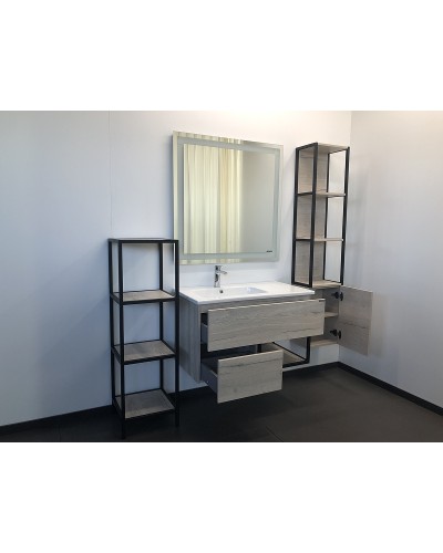 Шкаф пенал Comforty Мальме 35 00-00000825 подвесной Дуб дымчатый