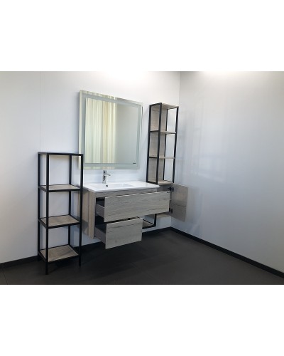 Шкаф пенал Comforty Мальме 35 00-00000825 подвесной Дуб дымчатый