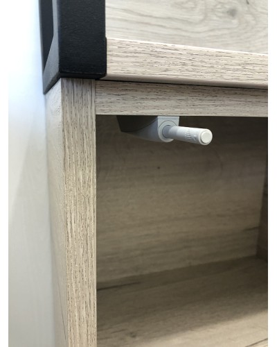 Шкаф пенал Comforty Мальме 35 00-00000825 подвесной Дуб дымчатый