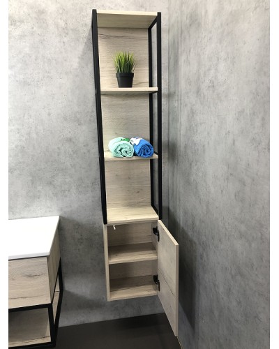 Шкаф пенал Comforty Мальме 35 00-00000825 подвесной Дуб дымчатый