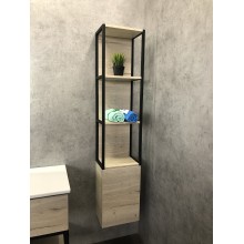 Шкаф пенал Comforty Мальме 35 00-00000825 подвесной Дуб дымчатый