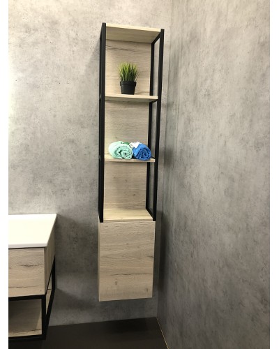 Шкаф пенал Comforty Мальме 35 00-00000825 подвесной Дуб дымчатый