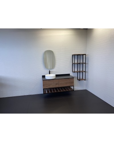 Стеллаж Comforty Порто 50 00-00000829 подвесной Дуб темно-коричневый