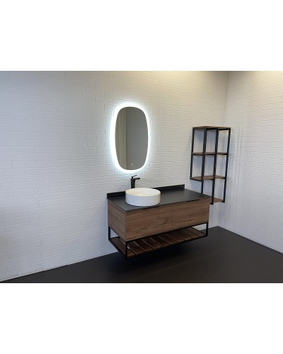 Стеллаж Comforty Порто 50 00-00000829 подвесной Дуб темно-коричневый