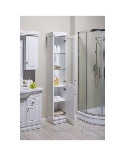 Пенал напольный белый Aquanet Фредерика 00175755