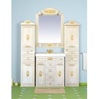 Roma Пенал - 35 прав. с 2 ящ.бежевый патина