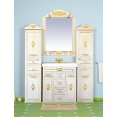 Roma Пенал - 35 прав. с 2 ящ.бежевый патина