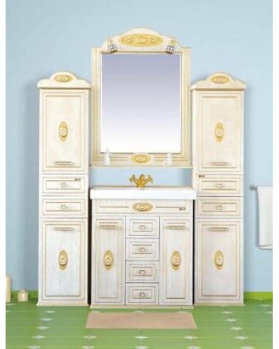 Roma Пенал - 35 прав. с 2 ящ.бежевый патина